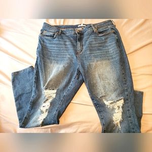 Sts blue distressed jeans plus size 18.
